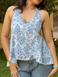 Bela Hand Block Printed Halter Top