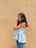 Bela Hand Block Printed Halter Top