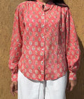Soft Blush Pink Mul Cotton Shirt