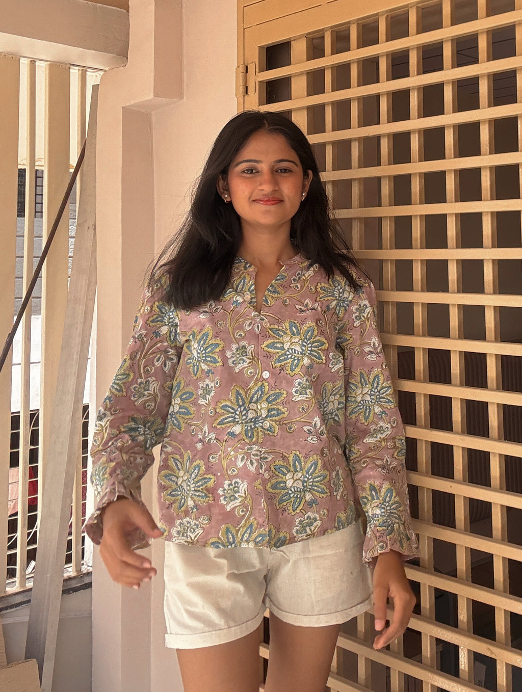 Mitti Hand Block Printed Shirt