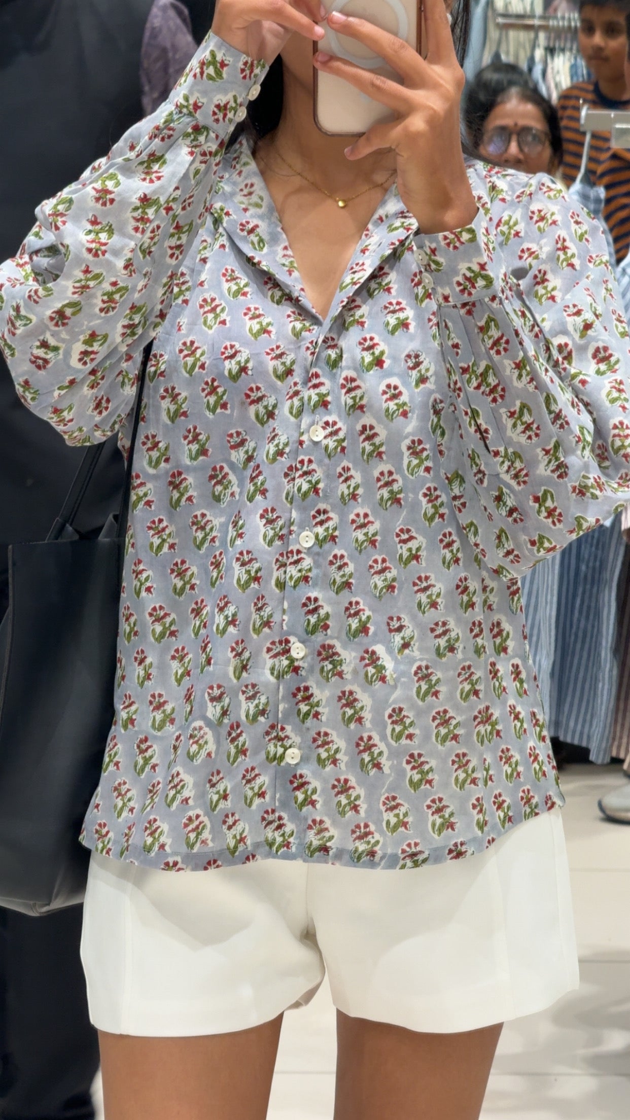 Soft Pastel-Blue Mul Cotton Shirt