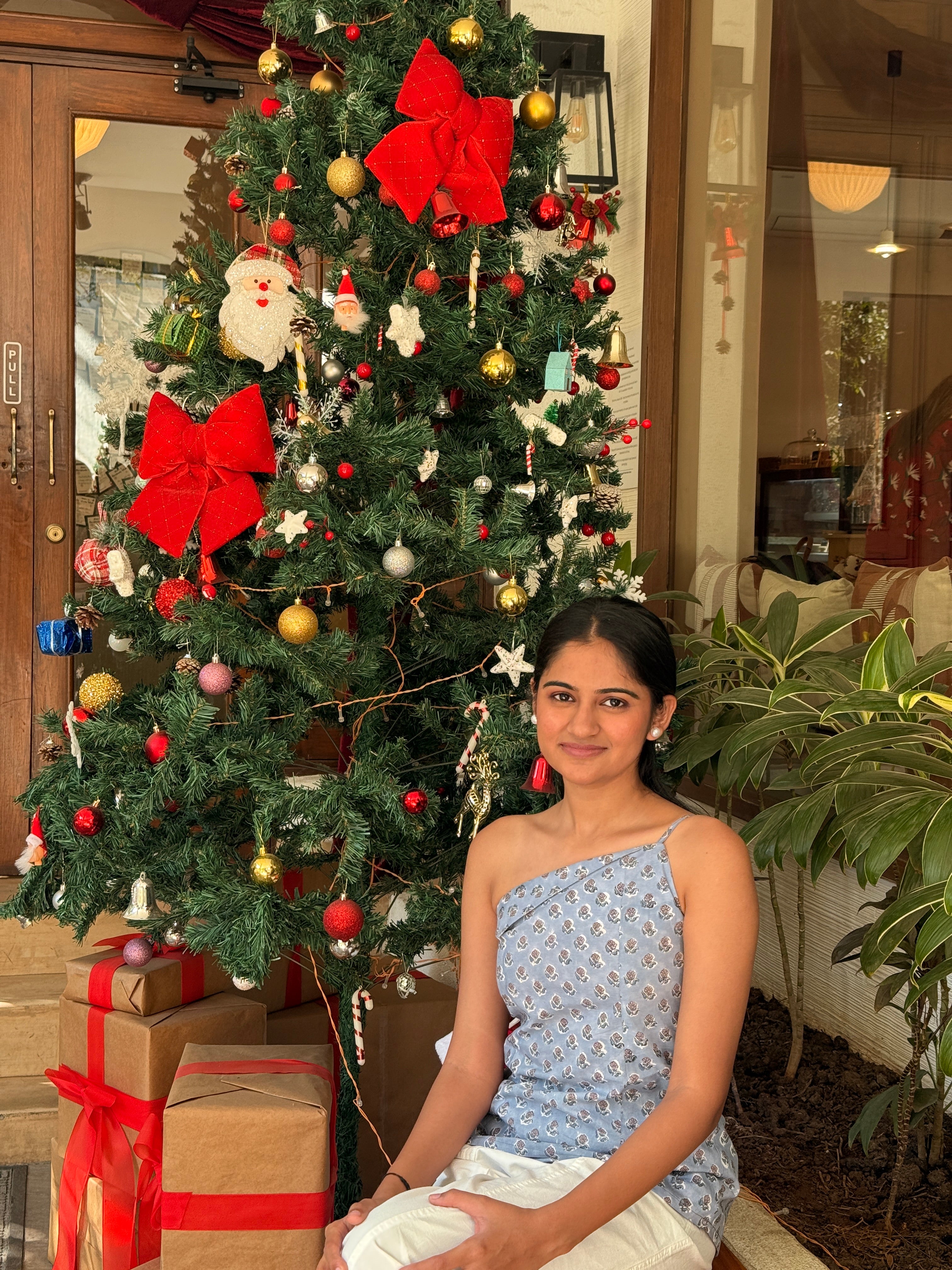 Misty Mauve Cotton One-Shoulder Top